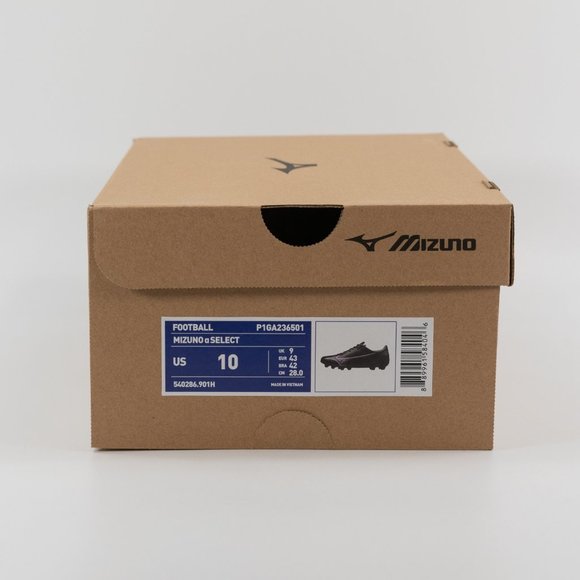Mizuno Alpha Select \'Black Ignition Red\' P1GA236501 Football Cleats Multi Size